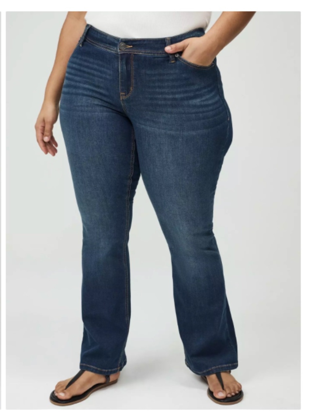 TORRID Luxe Slim Boot Super Stretch Jeans Medium Wash Size 22R